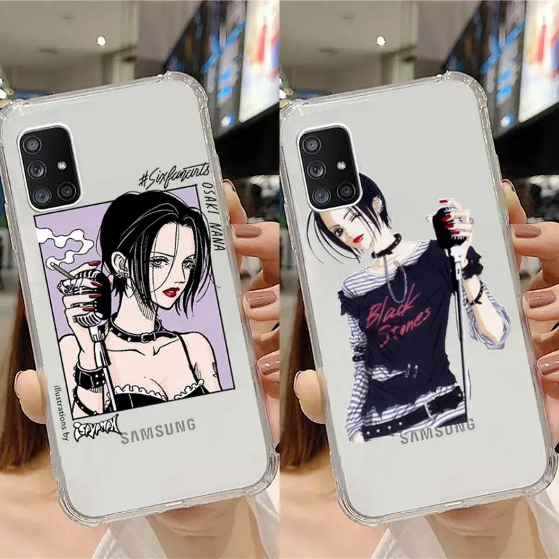 

Oosaki nana Phone Case Transparent For Samsung Note A 7 8 9 10 20 50 51 71 90 20 11 81 e LITE Ultra PRO Soft Clear coque shell