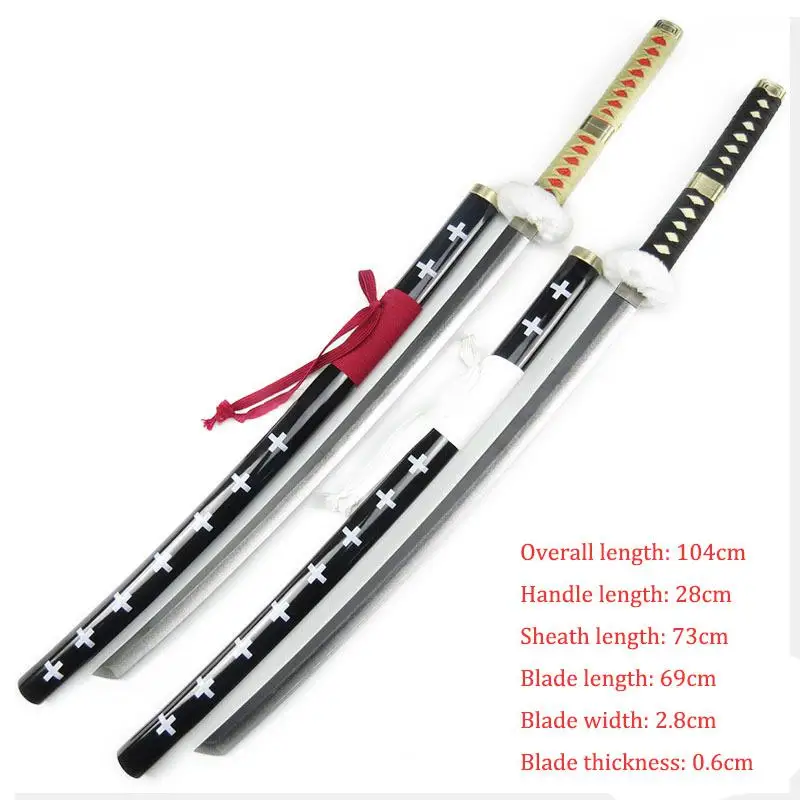 104 см Деревянный Меч Нож Оружие Трафальгар Ло Аниме Косплей ниндзя катана Самурай