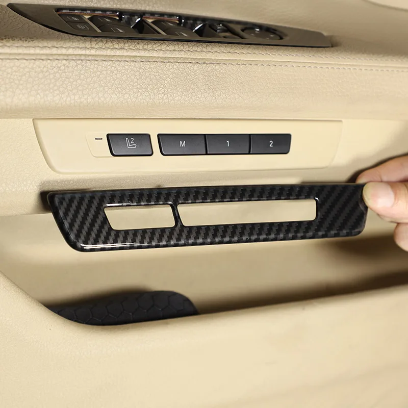 

Для BMW 7 серий F01 F02 2009-14 автомобильный Стайлинг ABS Серебряный/углеродное волокно Кнопка памяти для автомобильного сиденья рамка наклейки авт...