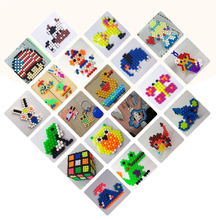 Perler бусины 5 мм Хама бусины Детские творческие DIY игрушки волшебные шарики распыления воды туман липкие бусины 5500 шт./компл