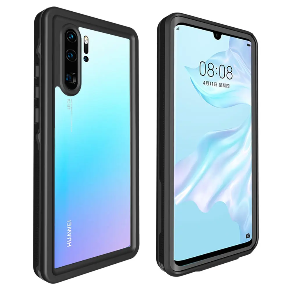 Черный SHELLBOX водонепроницаемый чехол для huawei P30 Pro смартфон плавание подводный чехол для huawei P30 Pro Открытый спортивный чехол s - Цвет: Черный
