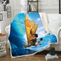 disney princess moana and maui blankets plush blanket throw for sofa bed cover single twin bedding baby girls children gift