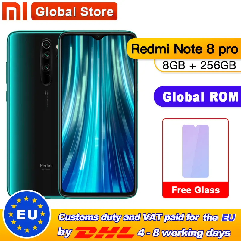 Xiaomi Redmi Note 8 pro смартфон с четырёхъядерным процессором MTK Helio G90T ОЗУ ГБ ПЗУ 256 6 53