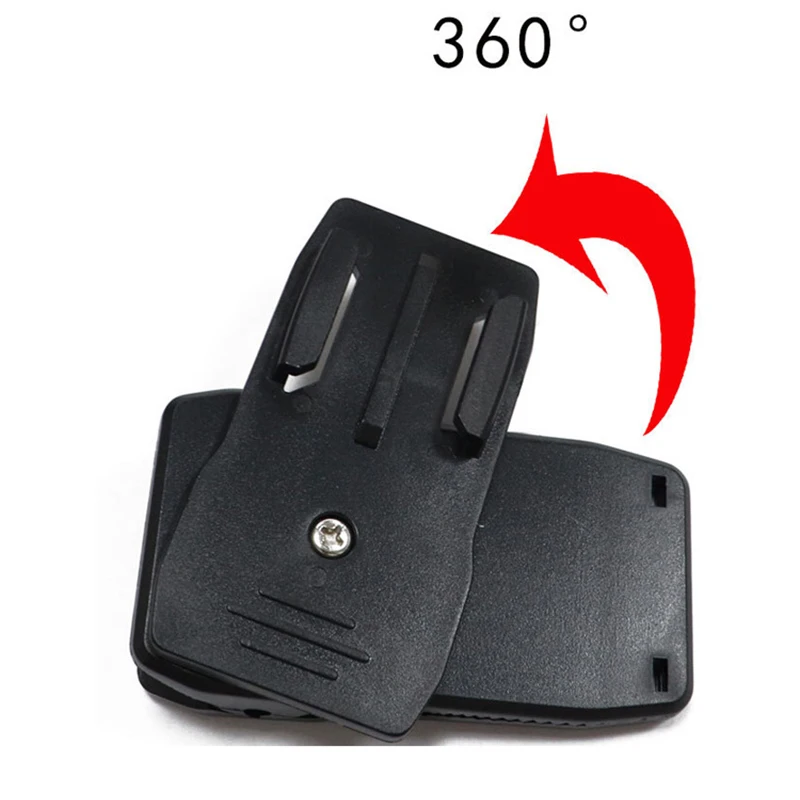 Поворотный на 360 градусов зажим для рюкзака шляпы с J образным крючком мыши GoPro Xiaomi