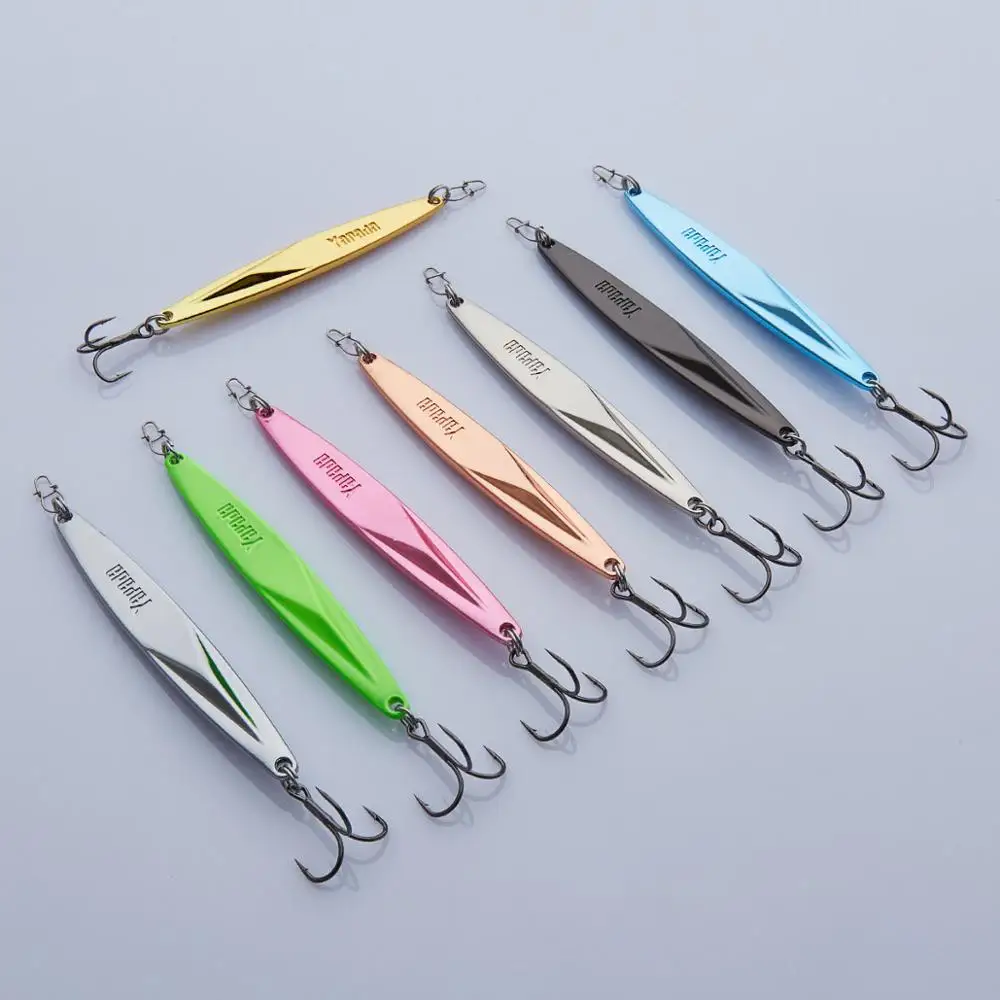 10g 15g 20g 25g Iron plate bait three reflective hooks with wear resistance and rust Suitable for sea fishing | Спорт и развлечения