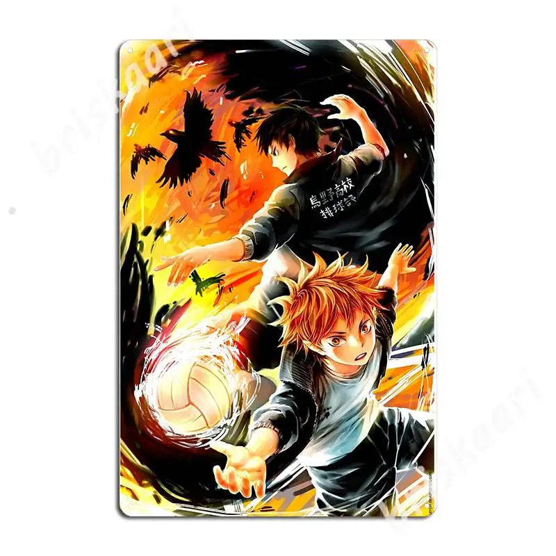 

Haikyuus - Hinata Kageyama, металлические знаки, дизайн для вечевечерние НКИ, клуба, вечеринки, таблички, жестяные знаки, плакаты