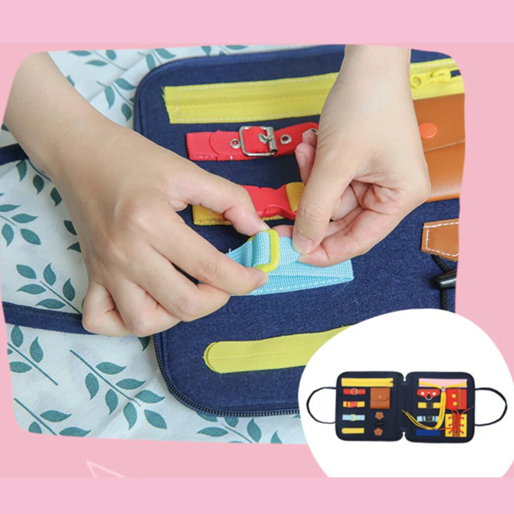 

Занятая доска для малышей, детская Портативная Игрушка для раннего развития, сенсорная доска