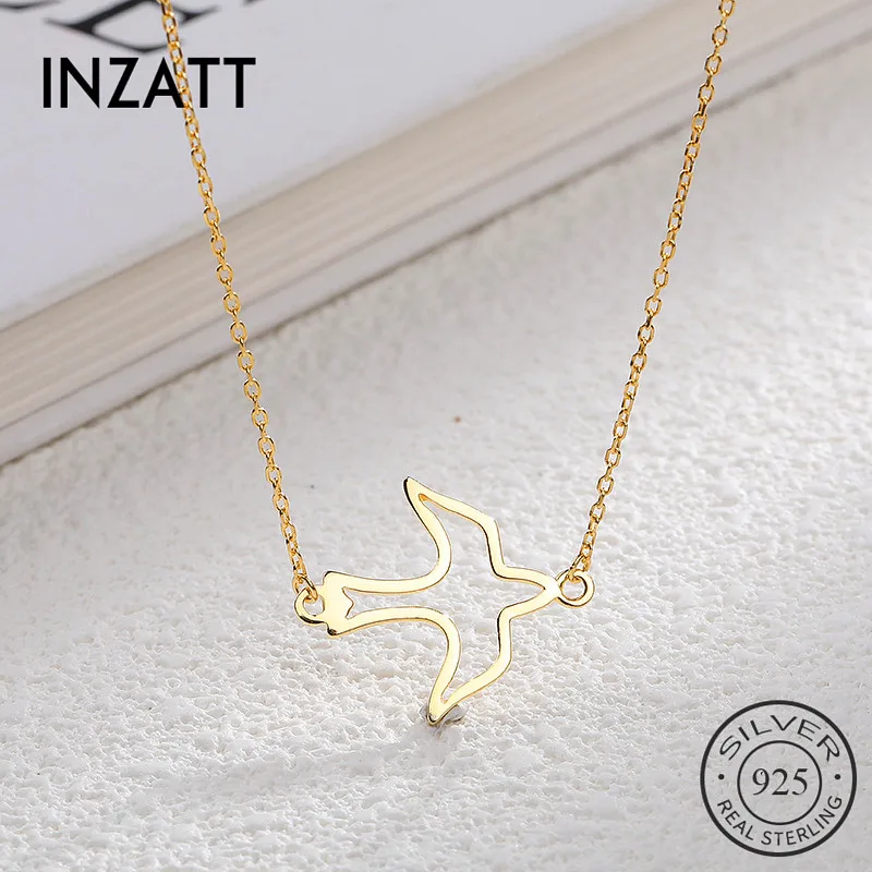 Цепочка с подвеской в виде птицы из серебра 925 пробы | Украшения и аксессуары