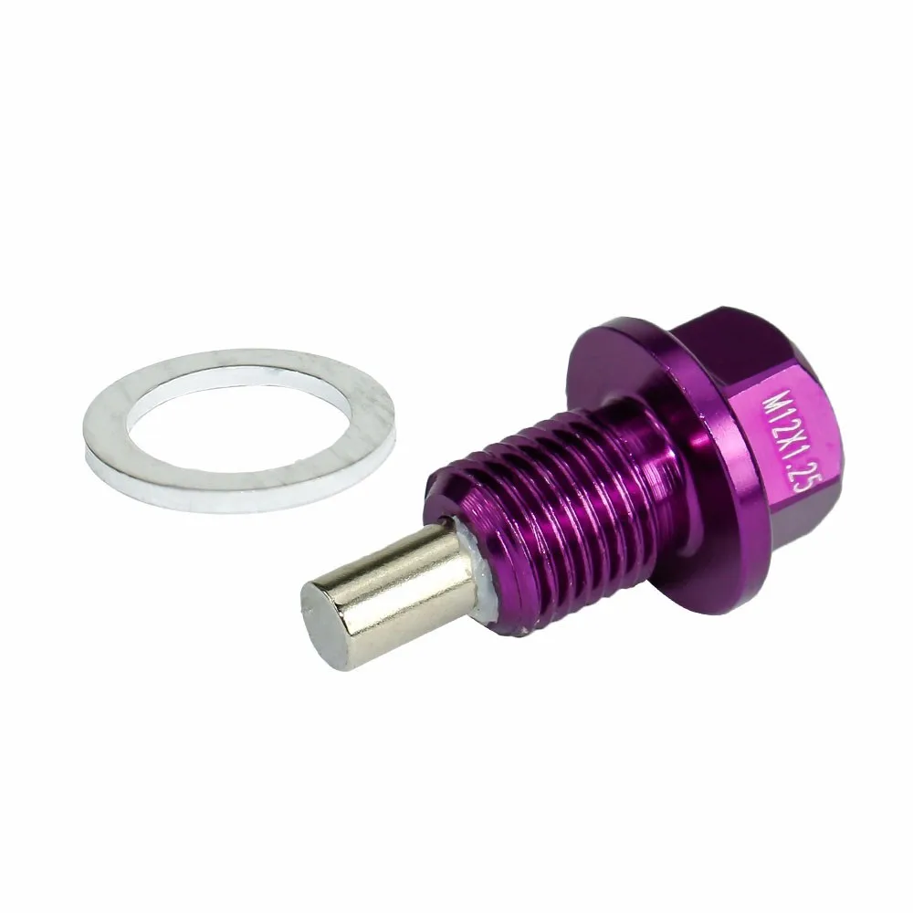 CNSPEED M12* 1,25 мм Магнитная дренажная масляная пробка/масляный сливной разъем красный синий черный золотой фиолетовый серебристый зеленый серый YC100283