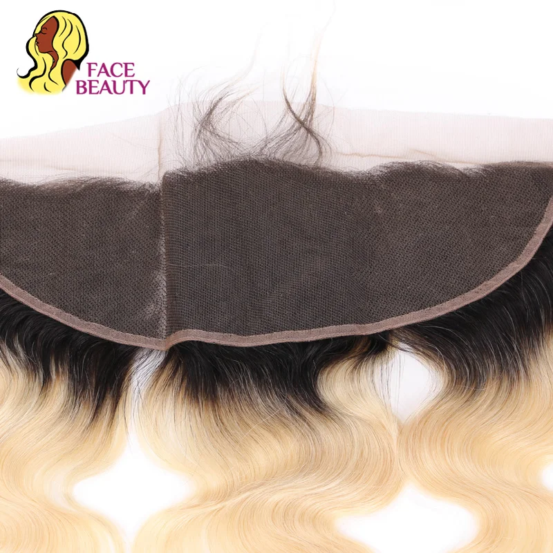 Facebeauty 13x6 фронтальная перуанская волна тела Remy блонд 613 цветов предварительно