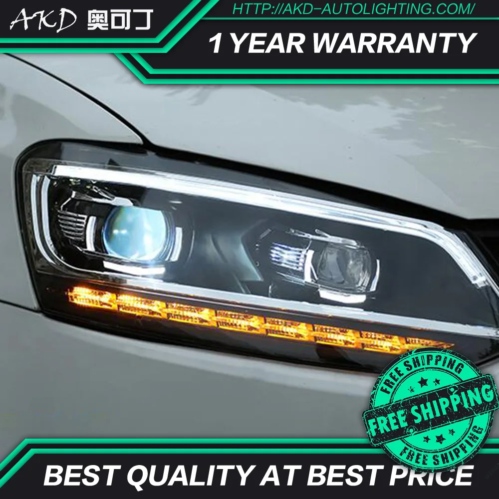 АКД автомобильного тюнинга поперечная балка для VW Polo 2011 2017 светодиодные фары DRL