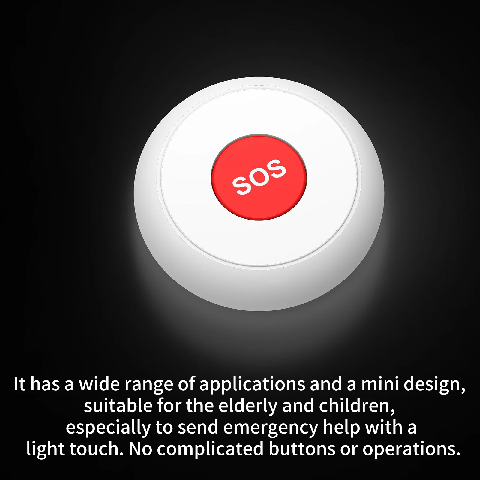 

Wireless Remote Call Button SOS/Emergency Button Caregiver Pager Home Secure Alarm System For Patient Elderly For Hospital