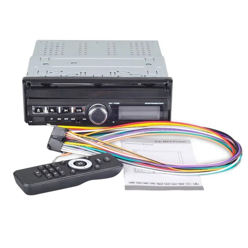 

7 Inch 1Din Player Electric Retractable Screen Car Radio Stereo MP5 Player Stereo Radio HD Multimedia Player