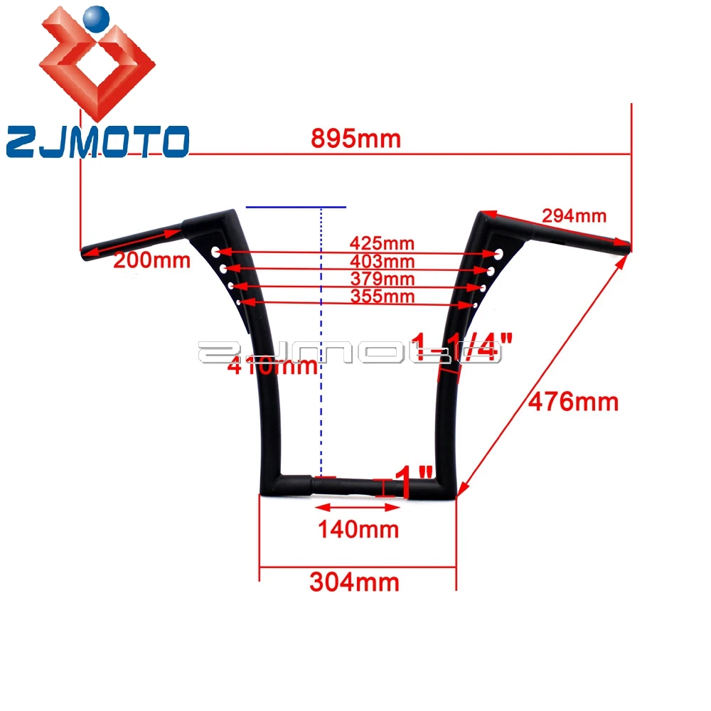 Подвесная вешалка для мотоцикла 16 дюймов Harley Sportster Softail Dyna Wide Glide Fat Bob FXST XL FLST|Руль