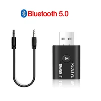 5 0 audio aux mini wireless bluetooth receiver adapter transmitter stereo bluetooth dongle aux usb 3 5 mm for laptop tv pc