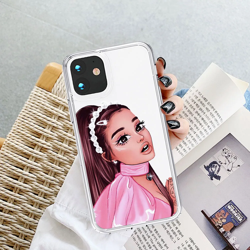 

Hot Ariana Grande Positions Funny Thank U Next Clear Phone Case For iPhone 12 11 Pro Max 8 7 6 6S Plus XR X XS Max SE2020 Coque
