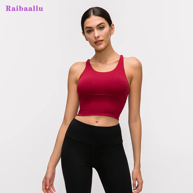 Женский дышащий спортивный бюстгальтер для йоги впитывающий пот ударопрочный с