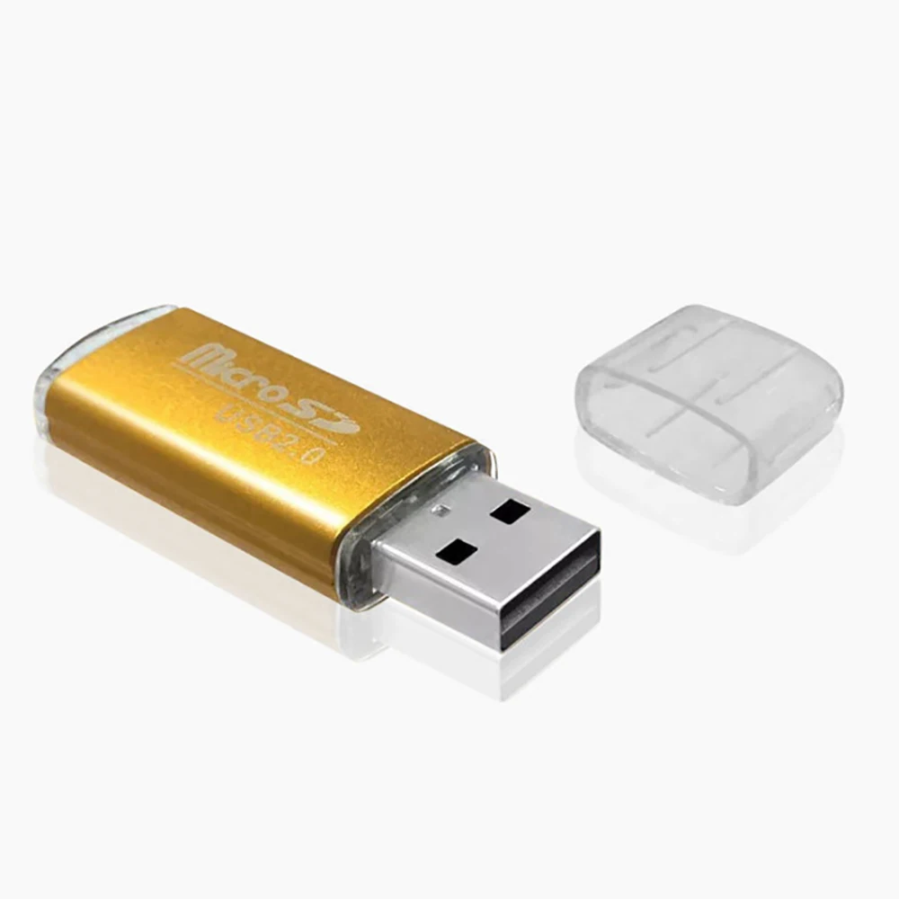 

Plastic Mini Portable Memory Card Reader For TF Micro SD Card USB 2.0