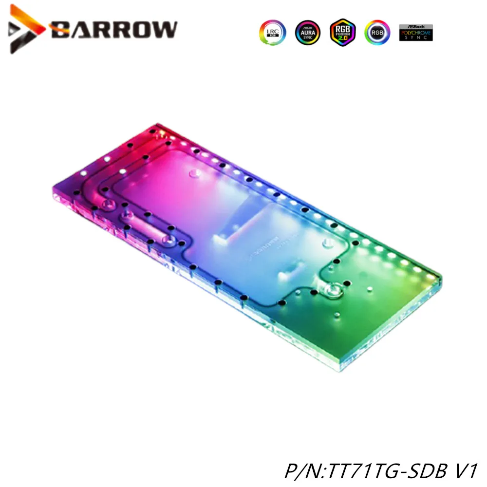 

Barrow LRC 2.0 Water Cooling Distro Plate For Tt View 71 TG Computer Case ,Acrylic Plate Pc, Clear Water Tank, TT71TG-SDB V1