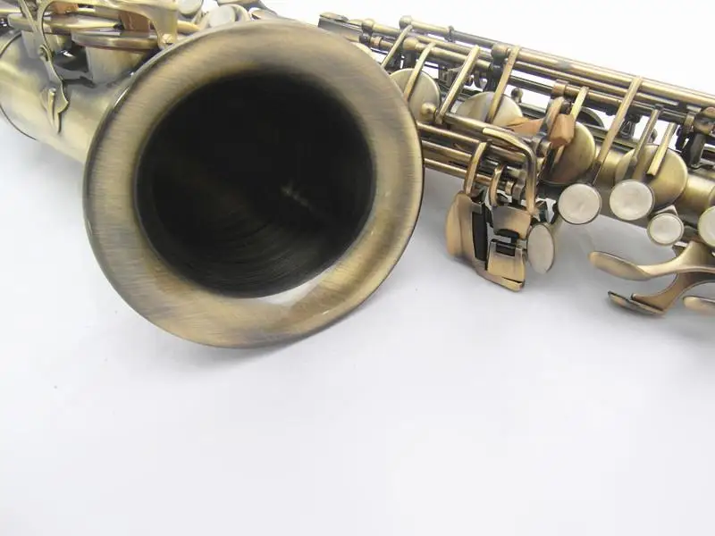 Новый альт-саксофон MARGEWATE латунный корпус Античная Медная поверхность E плоский