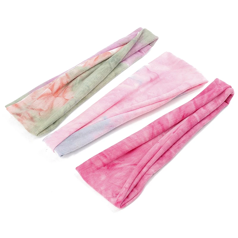 Повязка для волос ярких цветов девушек тюрбан Женская повязка бант эластичный