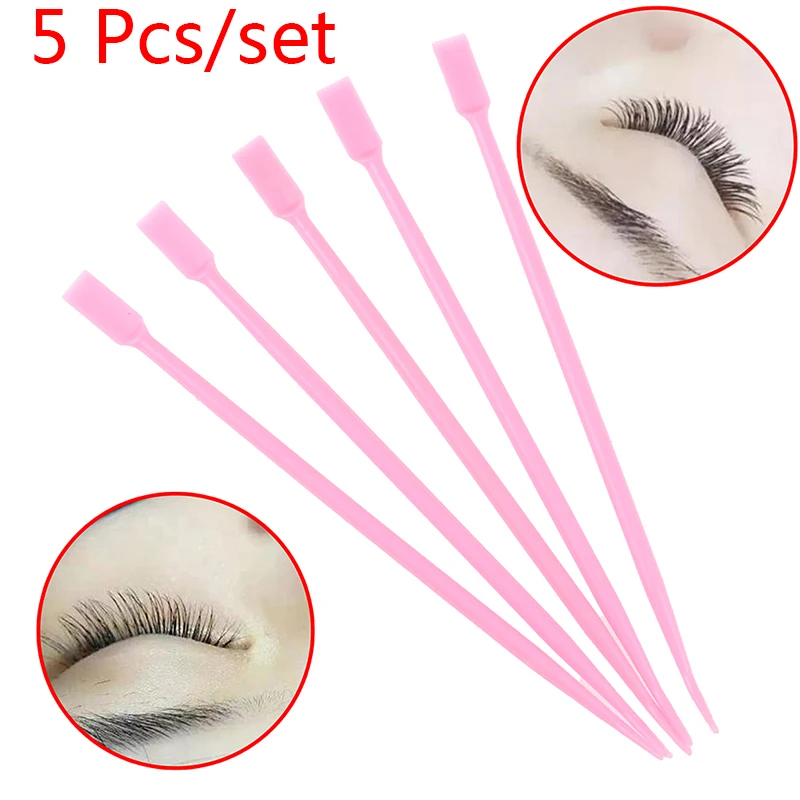 

5 Pcs Eyelash Perming Sticks Shield Lifting Curlers Applicator Eyelash Perm Pad