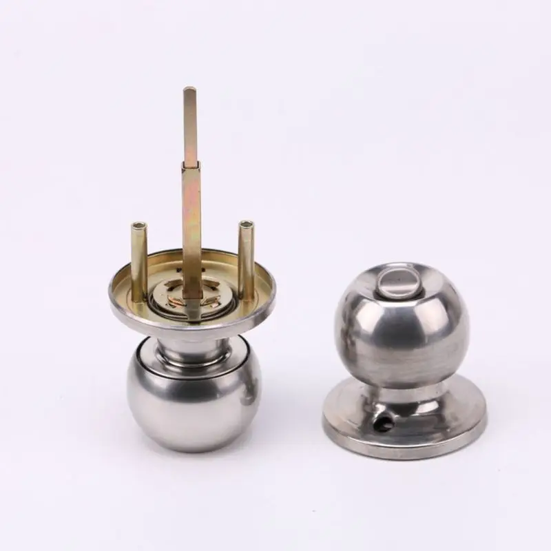 Вращающаяся круглая ручка дверной ручки из нержавеющей стали замок для входа с