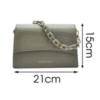 PU Leather Crossbody Bags For Women 2020 Travel Handbag Fashion Simple Shoulder Messenger Bag Ladies Crocodile Crossbody Bag