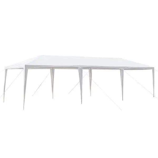 Carpa impermeable de cinco lados de 3x9m, tuber&iacute;a de hierro de tela PE con tubo en espiral adecuado para bodas, camping, estacionamiento y otras fiestas-1
