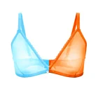 Прозрачный кружевной сексуальный бюстгальтер большого размера, женский прозрачный дышащий Удобный бюстгальтер без косточек желтого и зеленого цвета