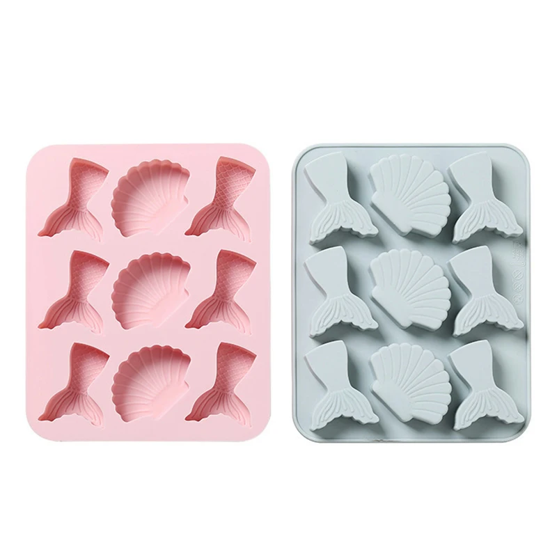 Силиконовая форма в форме русалки и ракушки сделай сам фотоформа креативная для