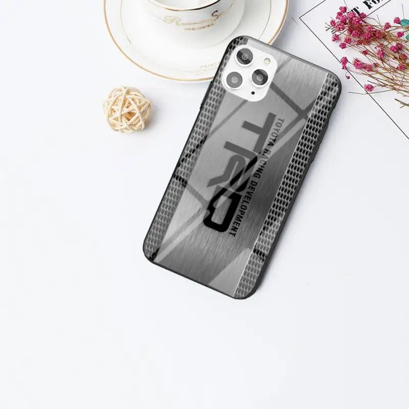 

Fashion Car T-TRD Phone Case For IPhone 6 6s 7 8 Plus X Xs Xr Xsmax 11 12 Pro Promax 12mini Tempered Glass