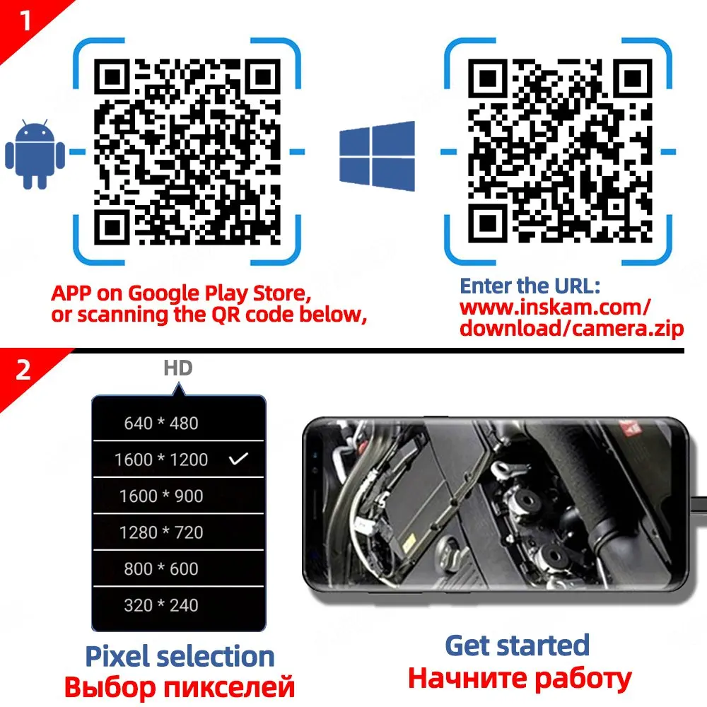 8MM Phone Endoscope Camera For Cars Android Usb Mobile Type C Car Automotive Borescope Flexible Doscope | Безопасность и защита