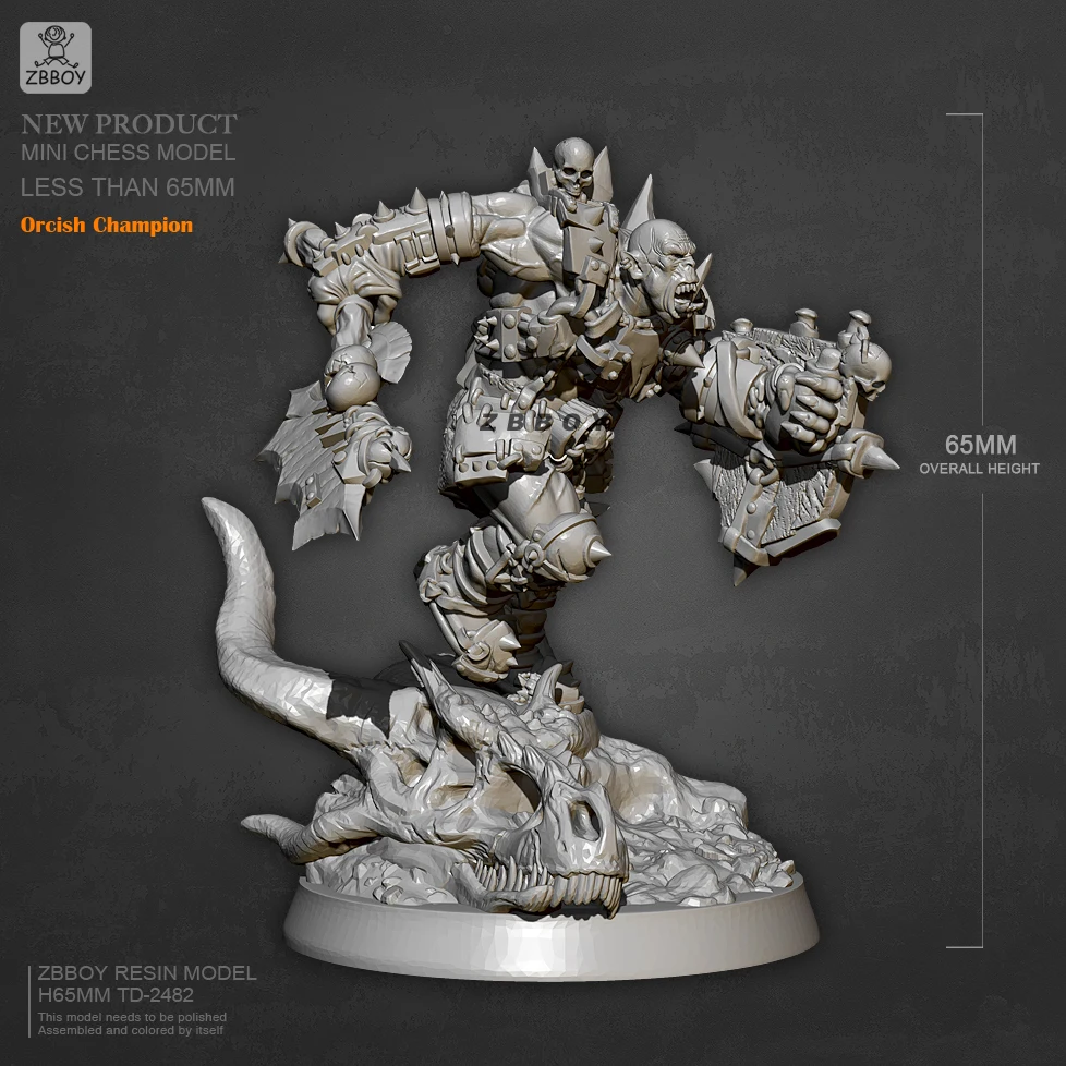

65MM Resin model kits toy figure Self-assembled TD-2482