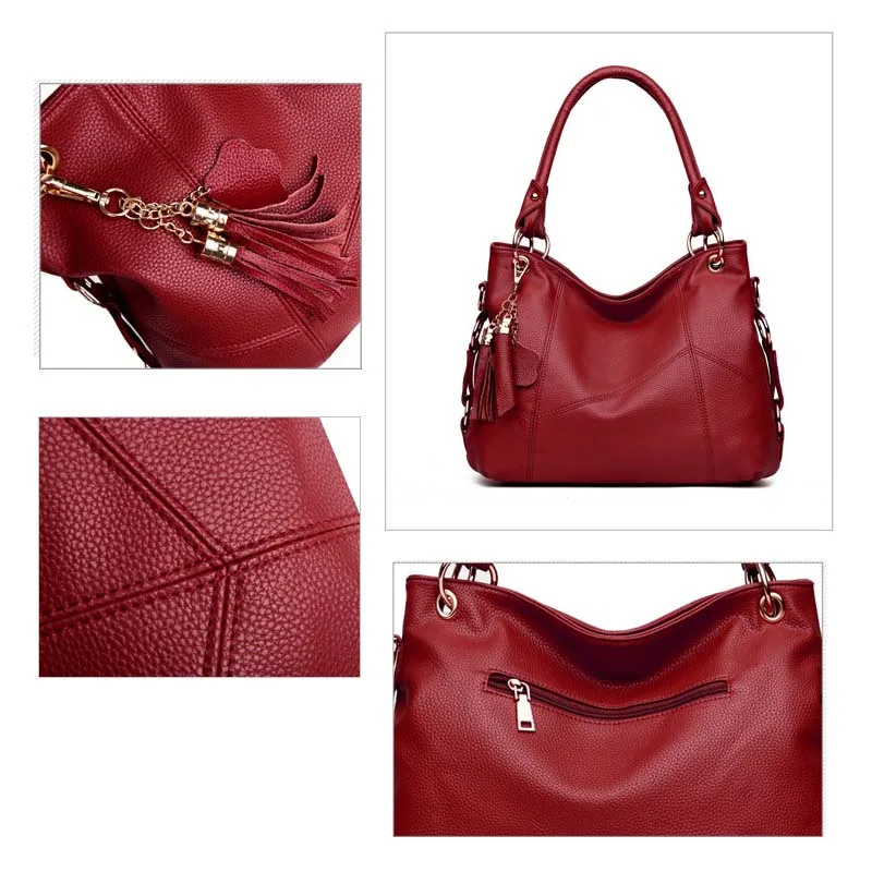 Модная большая сумка тоут через плечо женские кожаные сумочки формата А4 большие