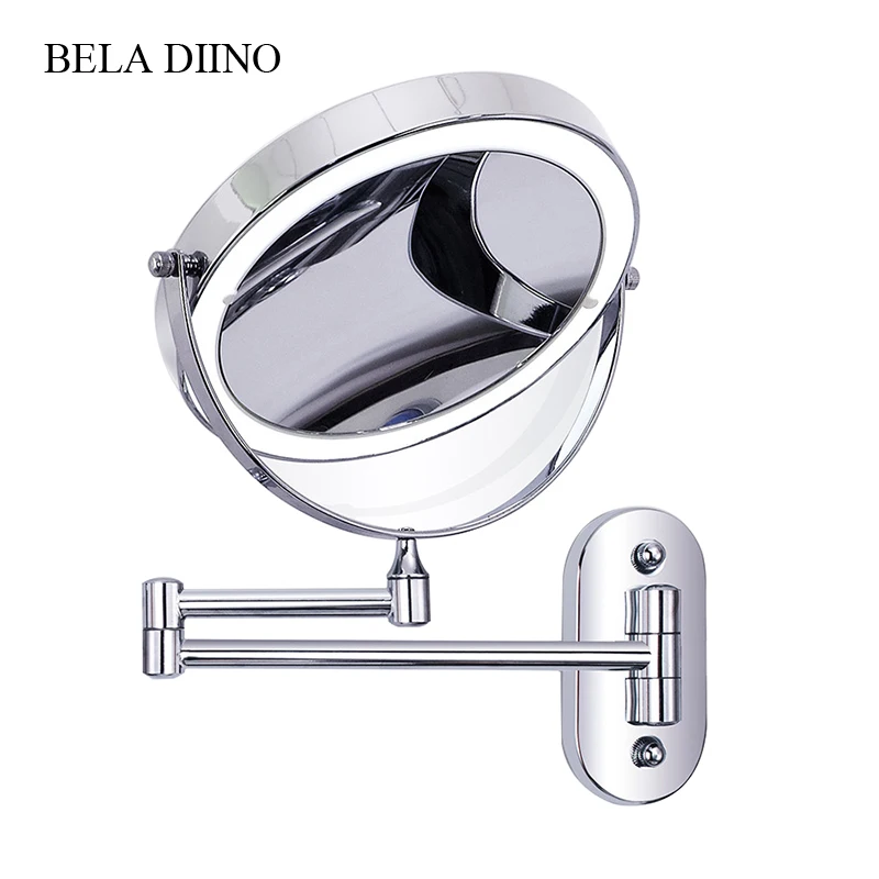 8 &quotувеличительный светодиодный светильник зеркало для макияжа 10 кратное