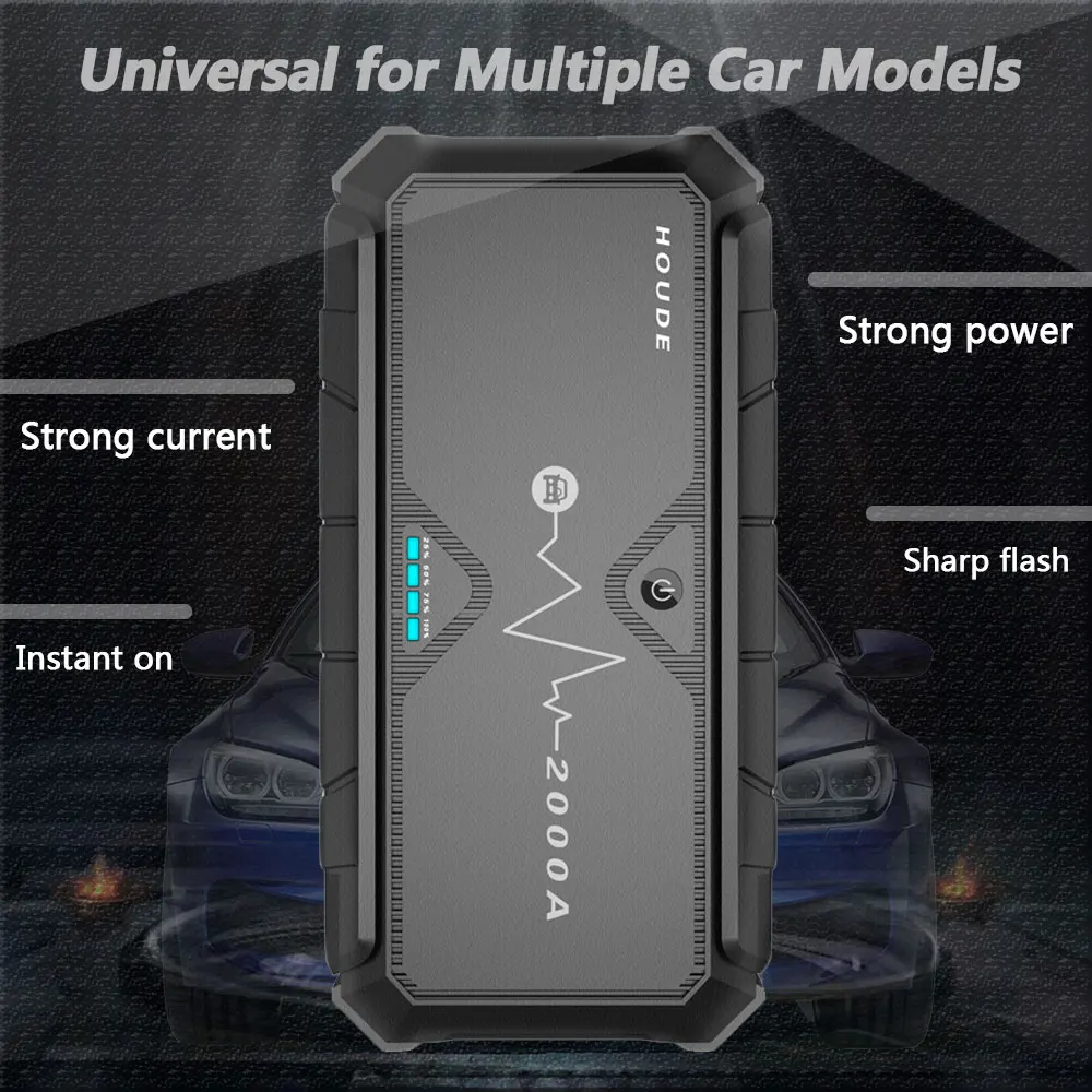 20000mAh 2000A скачок стартер перезаряжаемый внешний аккумулятор с стартером быстрый