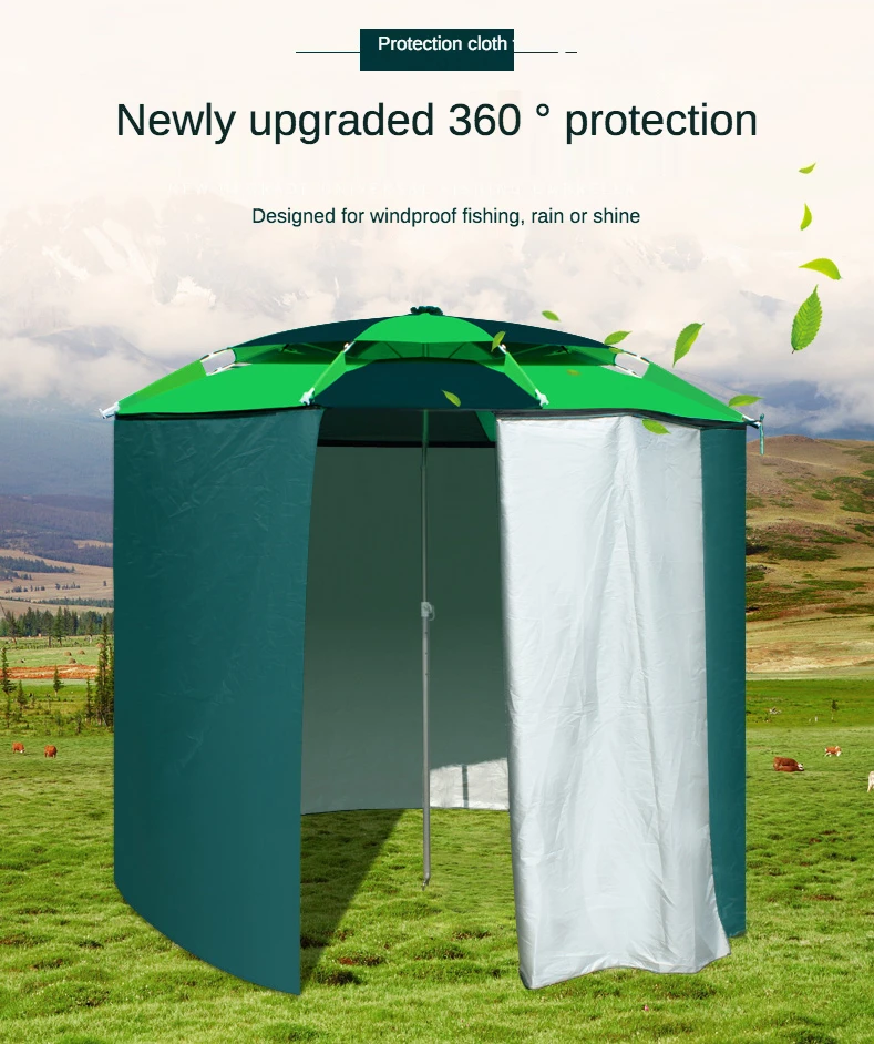 GUZON зонт для рыбалки 2 метров универсальный дождевик ткань ловли рыбы Осенний