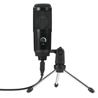 voice overs live streaming desktop tripod condenser microphone kit for laptop recording usb powered adjustable angle studio