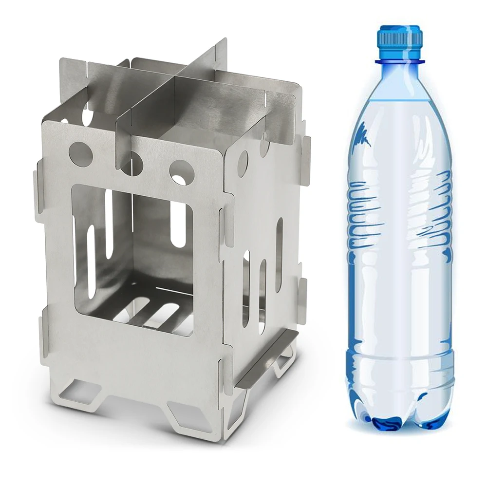 Портативная складная деревянная горелка для кемпинга печи пешего туризма