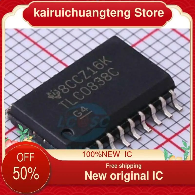 

(1 шт.) TLC0838CDWR TLC0838CDW TLC0838C SO-20 новый оригинальный IC