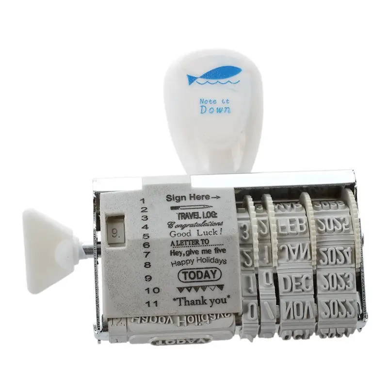 Резиновый даточный ролик с надписью и датой для самостоятельной сборки | Дом сад