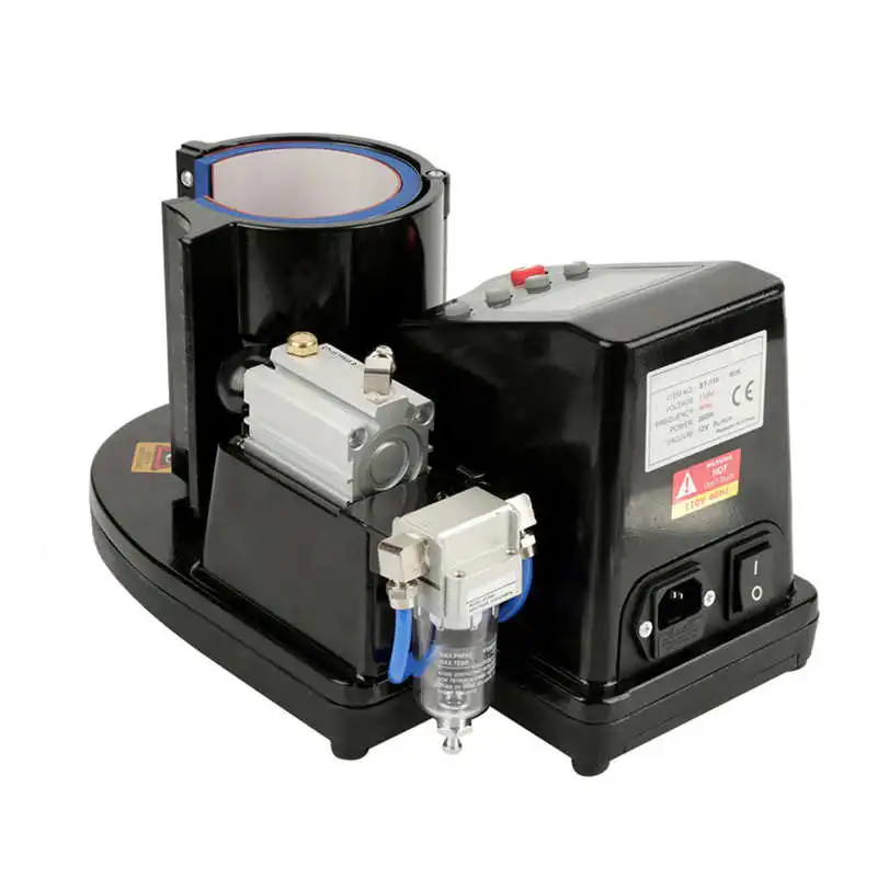 

ST-110 Pneumatic Auto Mug Transfer Sublimation Heat Press Machine Black