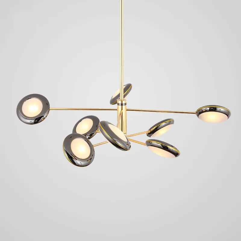 Светодиодные люстры в скандинавском стиле Минималистичная акриловая арт Люстра