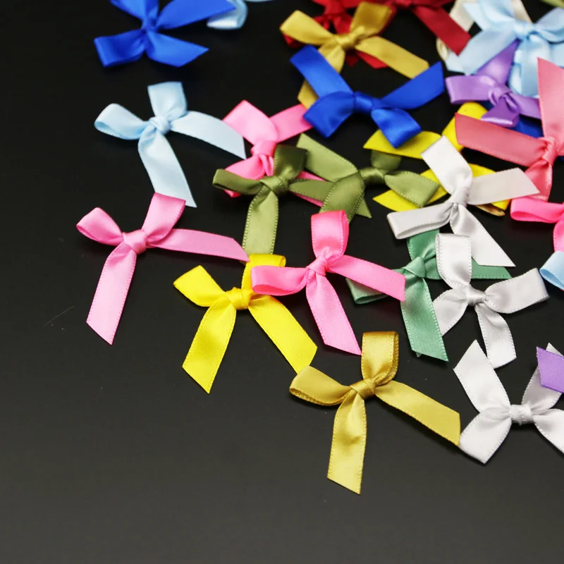 (200 шт./упак.) 4 см * из атласа с бантом ленты на каблуке высотой ручные поделки для