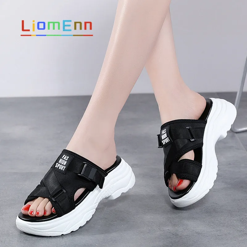 

Summer Slippers Women Shoes 2021 New Fashion Women's Platform Slipper Ladies Red Black Beach Sandals Shoes Woman chaussure femme