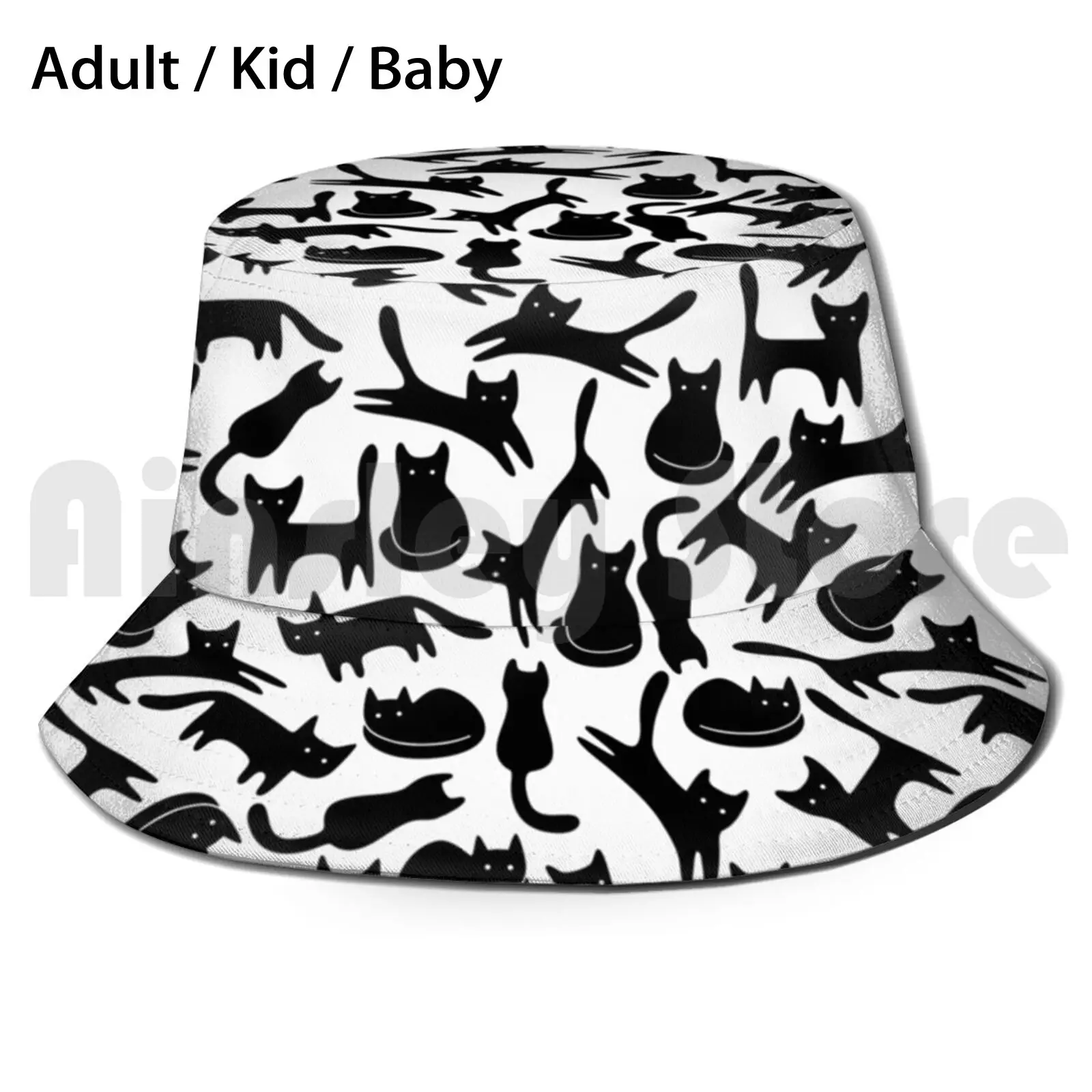 

Suspicious Cat'S Sun Hat Foldable UV Protection Suspicious Cats Beautiful Beautiful Space Man Summer Space Men