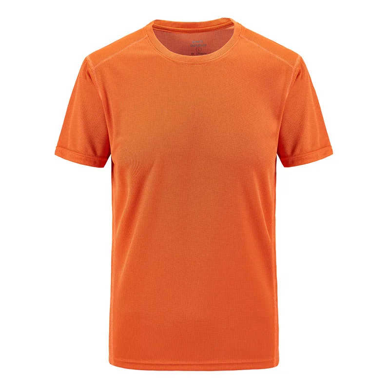 orange PEILOW размера плюс L~ 6XL 7XL 8XL2017 Весна Лето Мужская футболка с коротким рукавом быстросохнущая дышащая Фитнес хип-хоп Футболка мужская - Цвет: orange