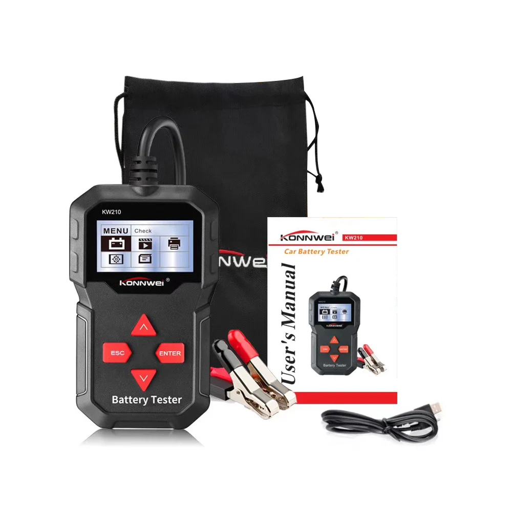12 В автомобильный тестер аккумулятора автомобиля цифровой многоязычный