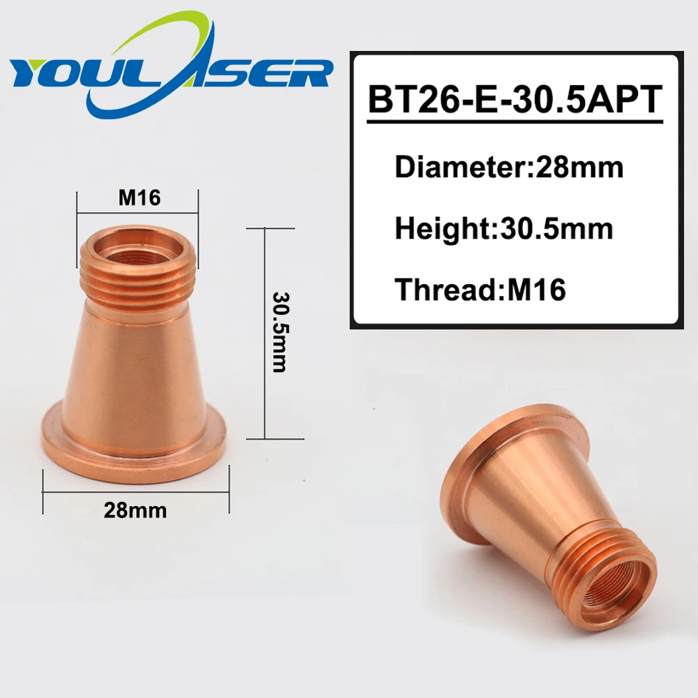 База сопла волоконного лазера D52 H9.5 Bystronic аксессуары для лазерной резки|Сварочные